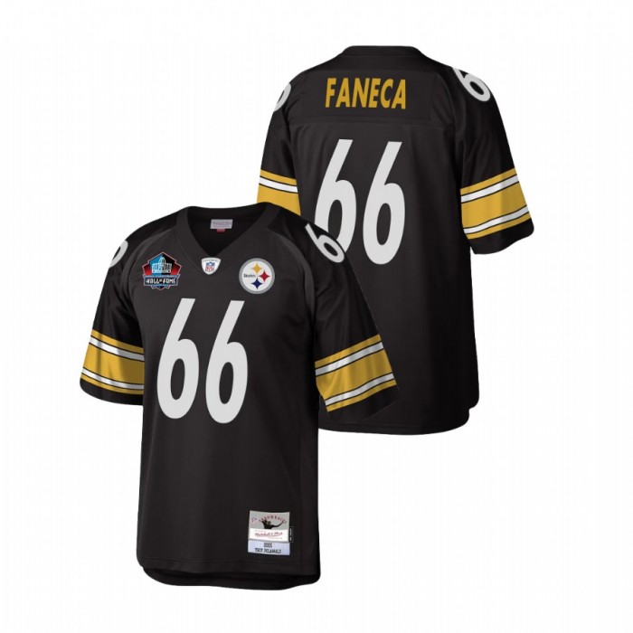 Alan Faneca Pittsburgh Steelers Black Hall Of Fame Patch Legacy Replica Jersey