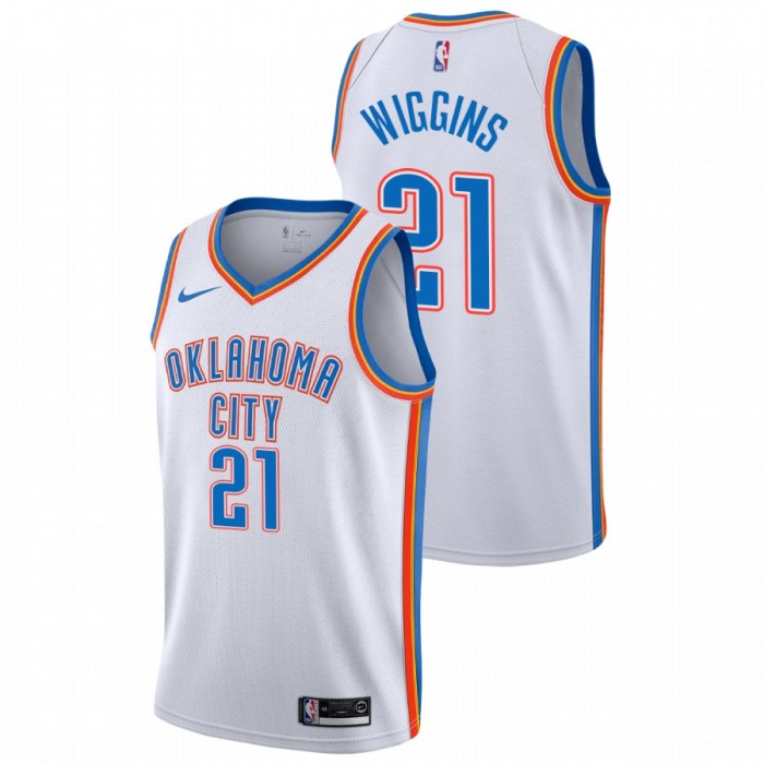 Aaron Wiggins Oklahoma City Thunder White Association Edition 2021 NBA Draft Jersey