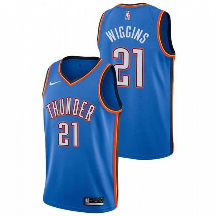 Aaron Wiggins Oklahoma City Thunder Blue Icon Edition 2021 NBA Draft Jersey