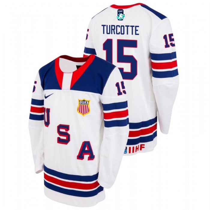 Alex Turcotte USA Team 2021 IIHF World Junior Championship White Limited Authentic Jersey