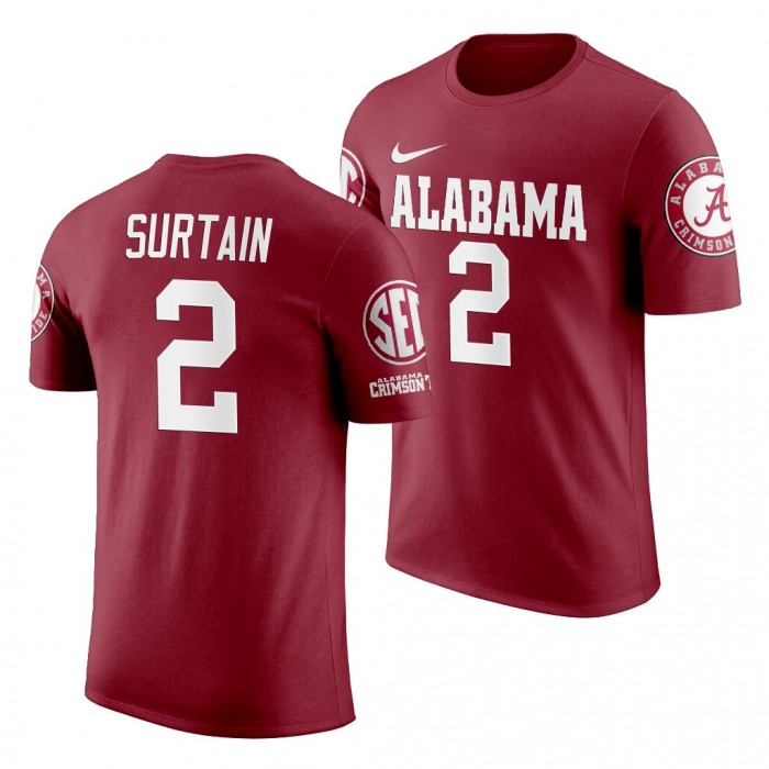 Alabama Crimson Tide Patrick Surtain Jr. Crimson 2019 Name And Number NCAA Football T-Shirt