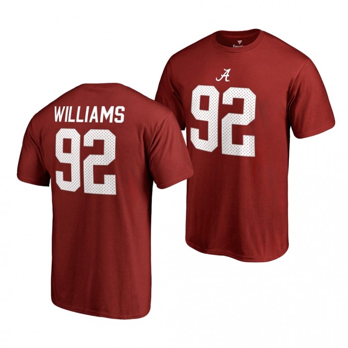 Alabama Crimson Tide Quinnen Williams Crimson College Legends Fanatics Branded For Men T-Shirt
