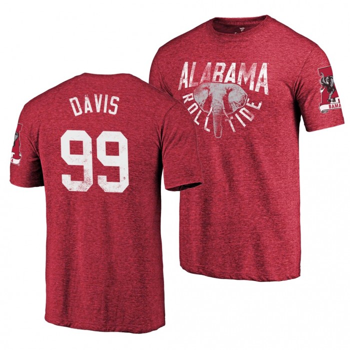 Alabama Crimson Tide Raekwon Davis Crimson 2019 Hometown Classic T-Shirt