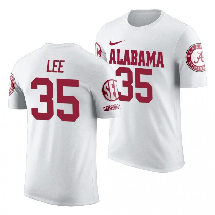 Alabama Crimson Tide Shane Lee White 2019 Team Logo NCAA Football T-Shirt