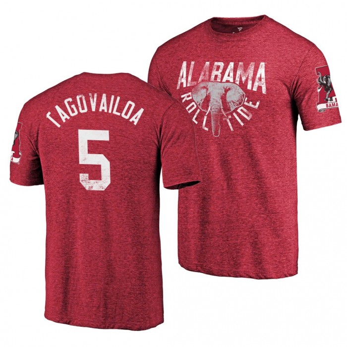 Alabama Crimson Tide Taulia Tagovailoa Crimson 2019 Hometown Classic T-Shirt
