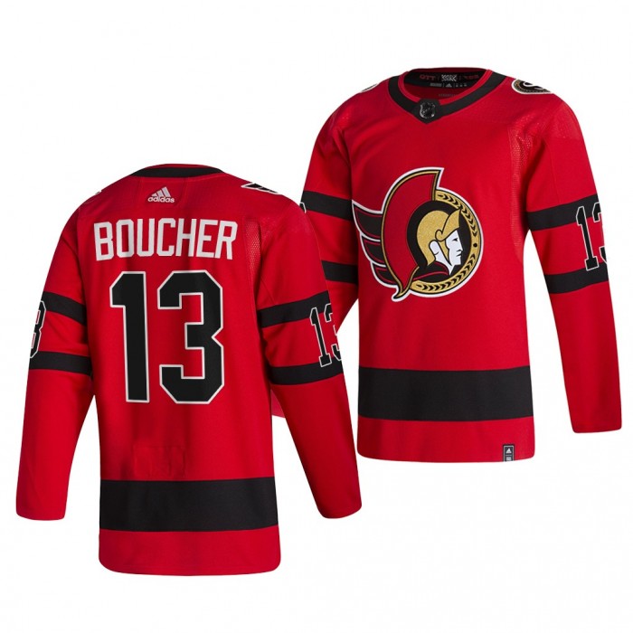 2021 NHL Draft Tyler Boucher Senators Jersey Red
