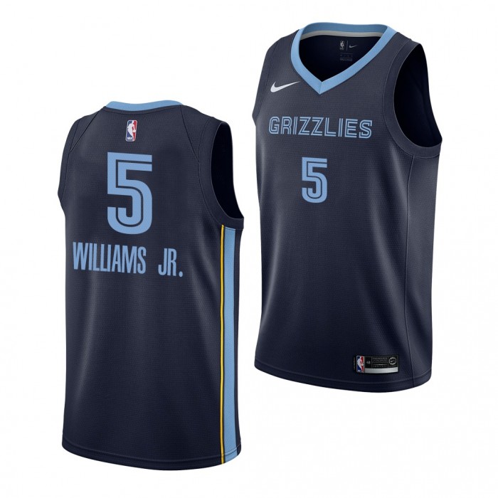 2022 NBA Draft Vince Williams Jr. #5 Grizzlies Navy Icon Edition Jersey
