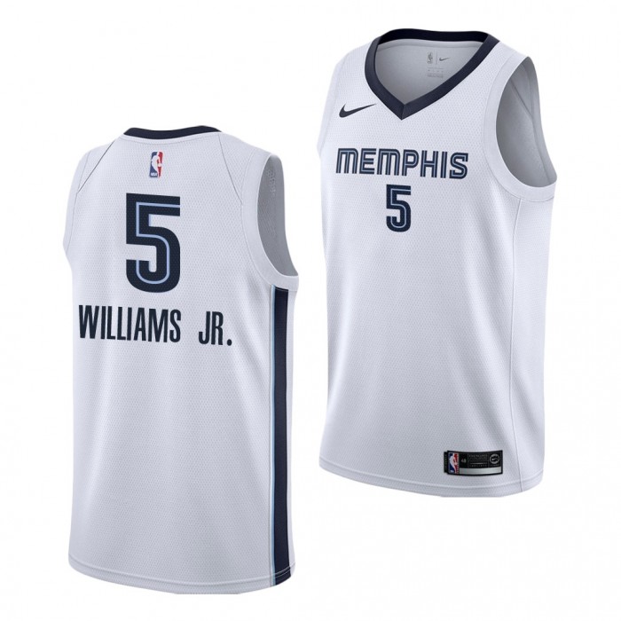 2022 NBA Draft Vince Williams Jr. #5 Grizzlies White Association Edition Jersey