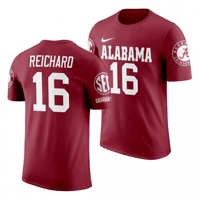 Alabama Crimson Tide WIll Reichard Crimson 2019 Name And Number NCAA Football T-Shirt