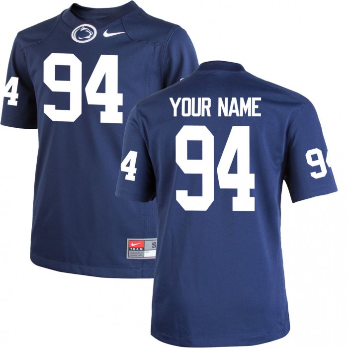 #94 Youth Nittany Lions Navy Custom College Football Jersey