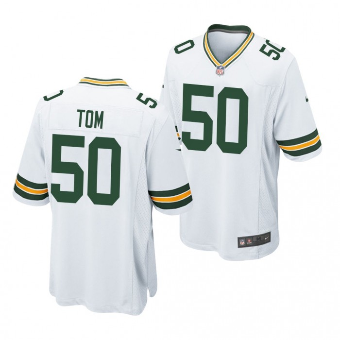 2022 NFL Draft Zach Tom Jersey Green Bay Packers White Game