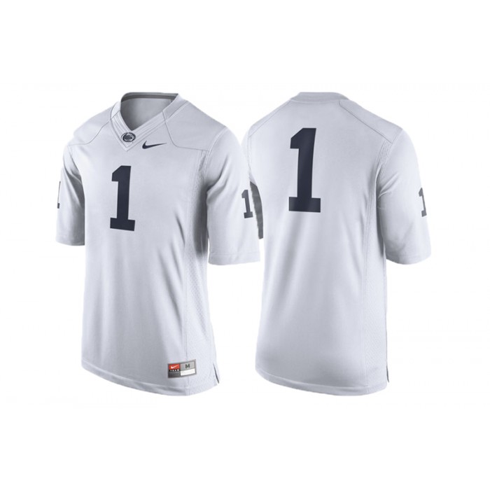 #1 Male Penn State Nittany Lions White College Football Game Performance Jersey