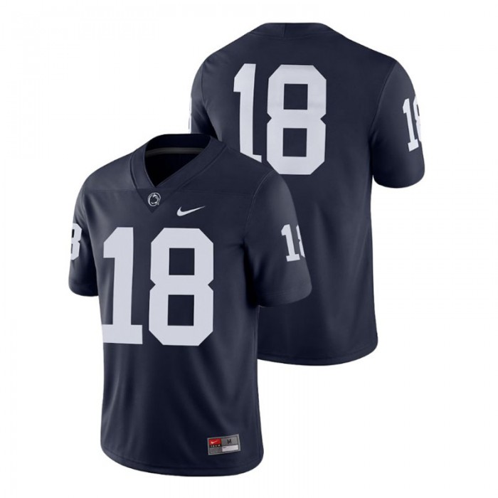 Men's Penn State Nittany Lions Navy College Football 2018 Game Jersey