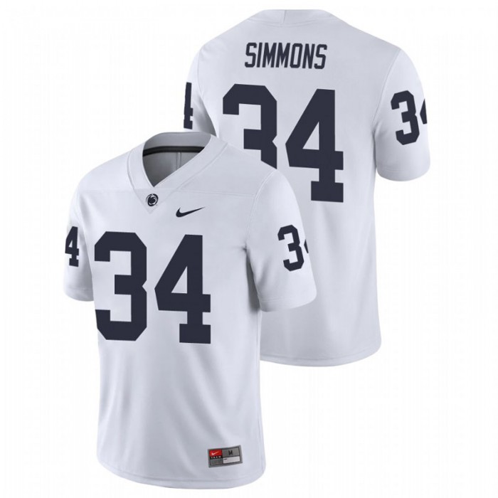Shane Simmons Penn State Nittany Lions College Football White Game Jersey