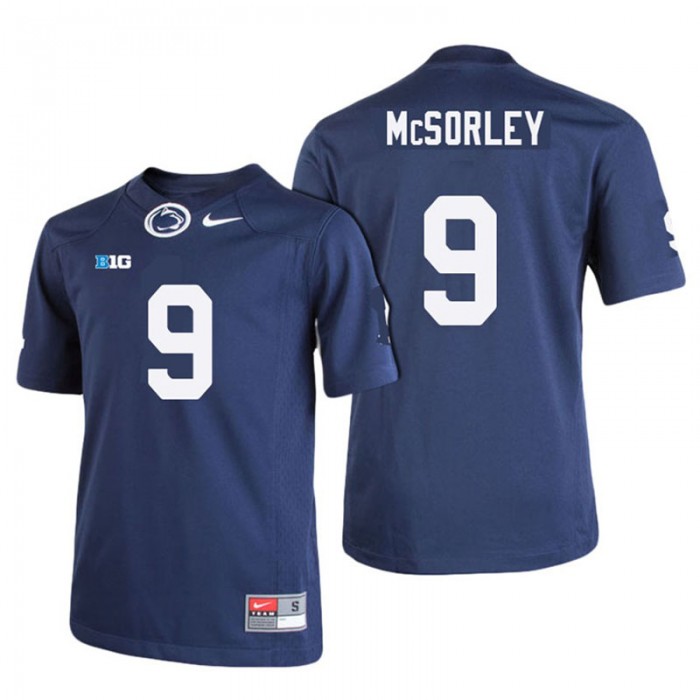 Men Penn State Nittany Lions #9 Trace McSorley Navy Blue Six Of The Best Duo Tandems Jersey