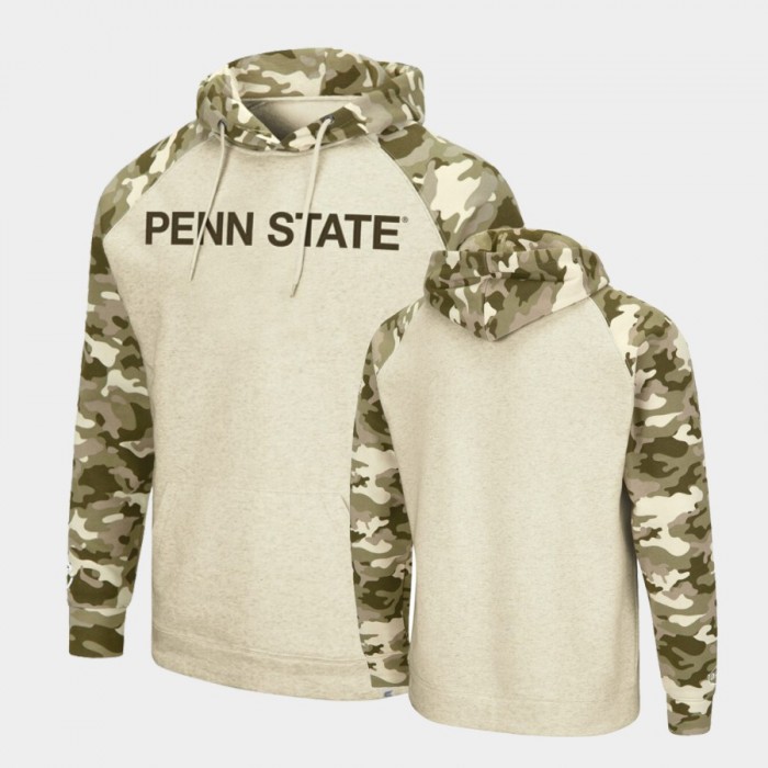 Penn State Nittany Lions Oatmeal OHT Military Appreciation Penn State Nittany Lions Hoodie