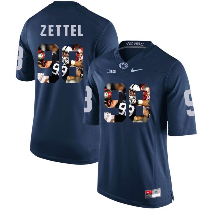 Penn State Nittany Lions Football Navy College Anthony Zettel Jersey