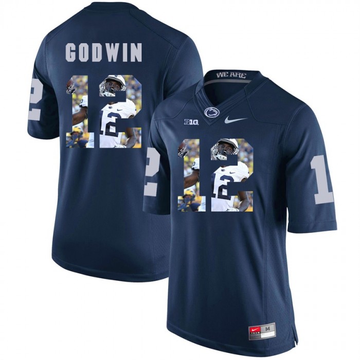Penn State Nittany Lions Football Navy College Chris Godwin Jersey