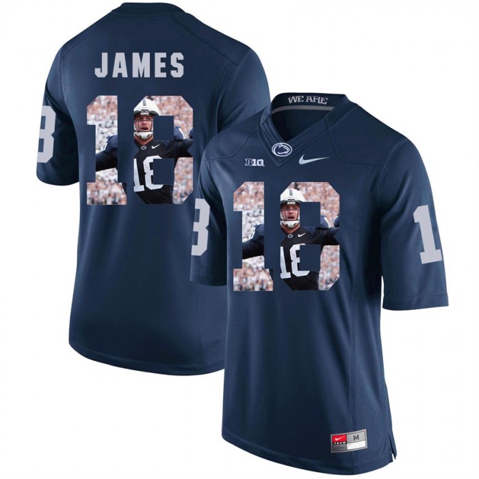 Penn State Nittany Lions Football Navy College Jesse James Jersey