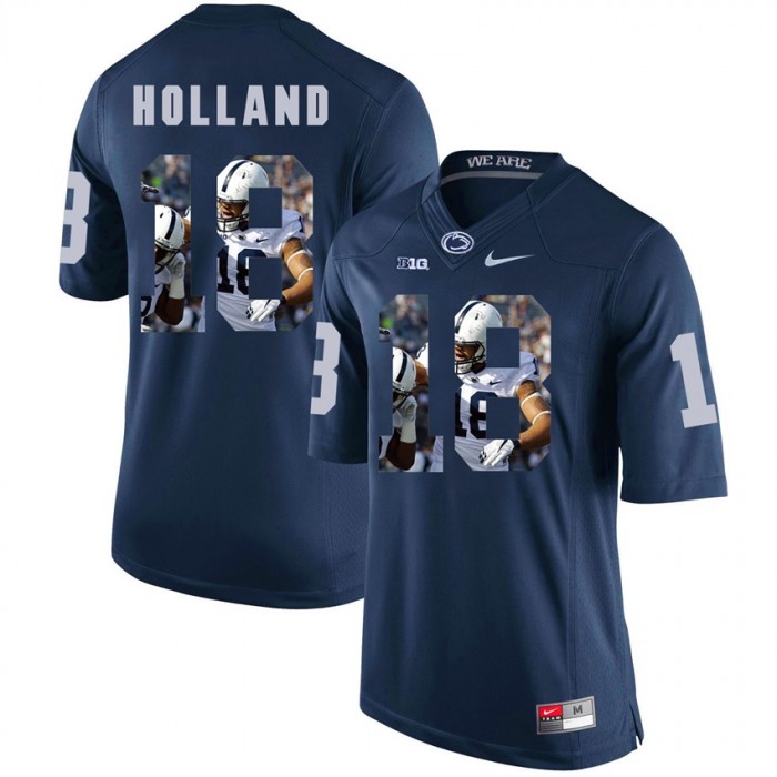 Penn State Nittany Lions Football Navy College Jonathan Holland Jersey
