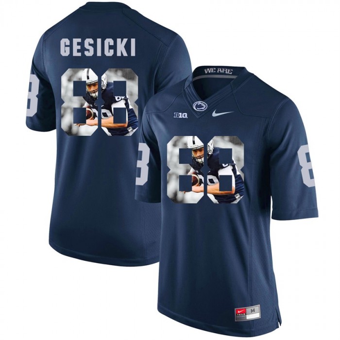 Penn State Nittany Lions Football Navy College Mike Gesicki Jersey