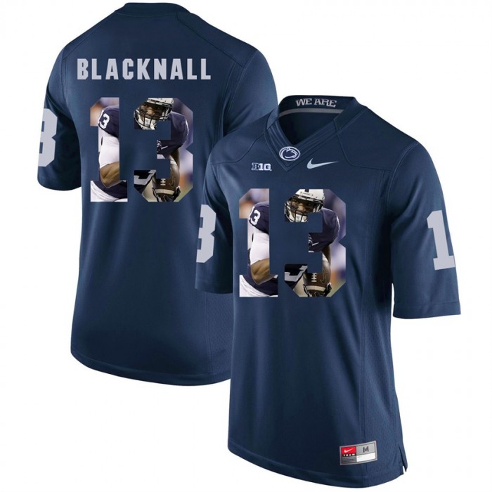 Penn State Nittany Lions Football Navy College Saeed Blacknall Jersey