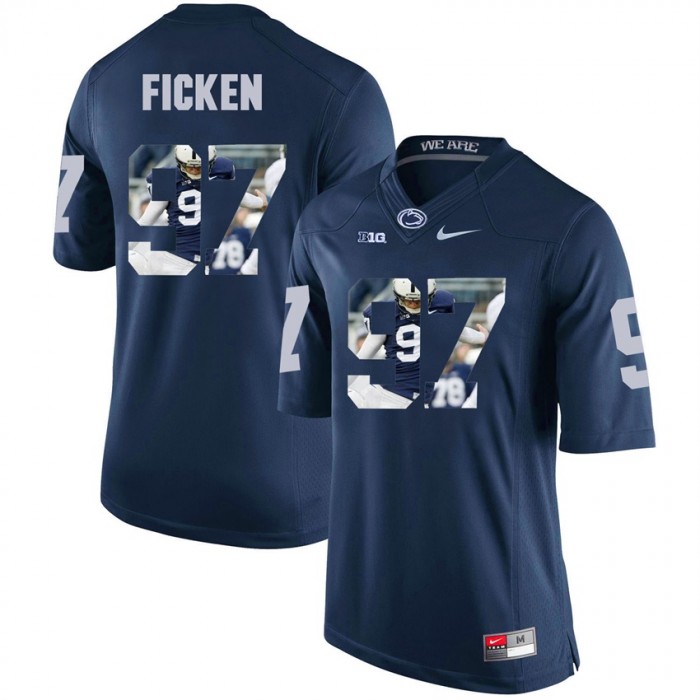 Penn State Nittany Lions Football Navy College Sam Ficken Jersey