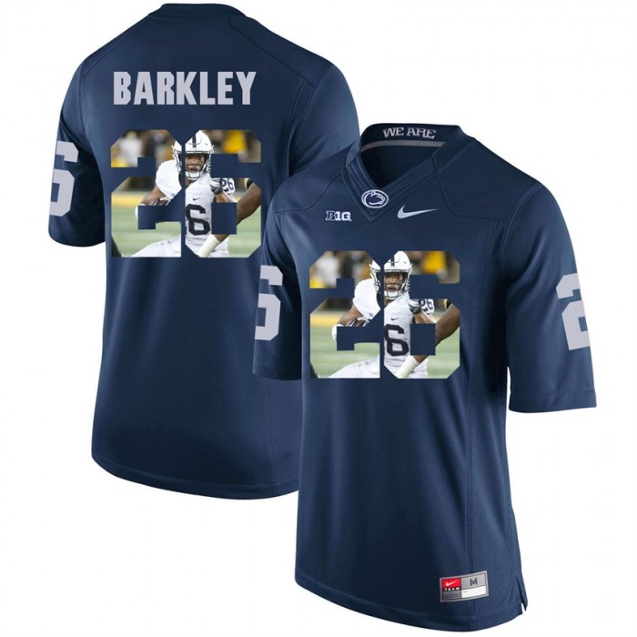 Penn State Nittany Lions Football Navy College Saquon Barkley Jersey