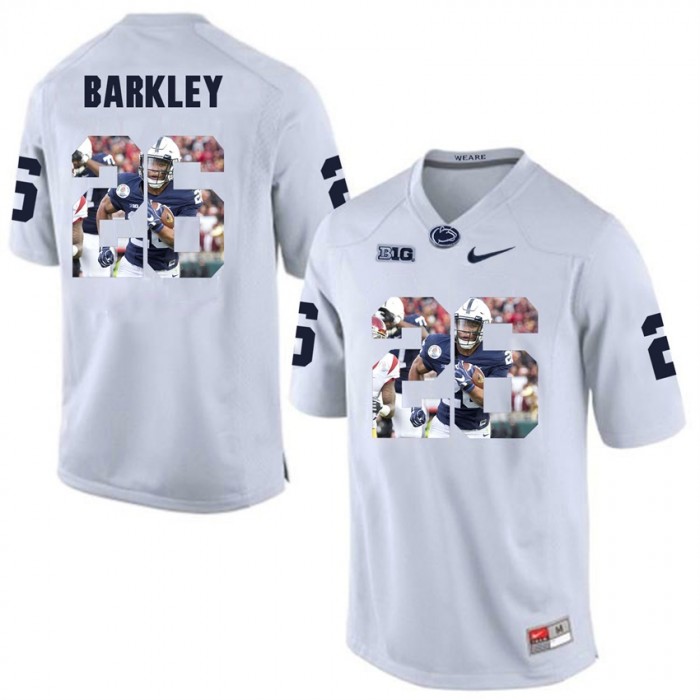 Penn State Nittany Lions Football White College Saquon Barkley Jersey