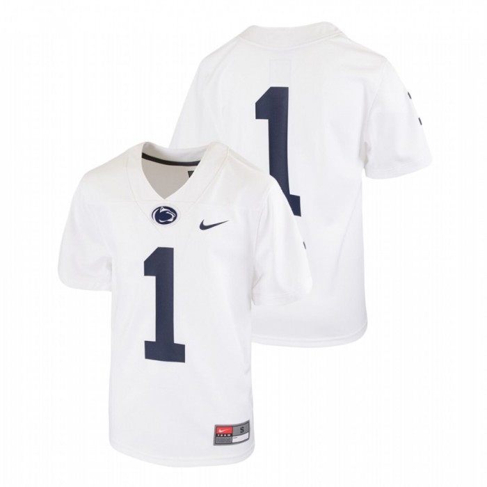 Youth Penn State Nittany Lions White Untouchable Football Jersey