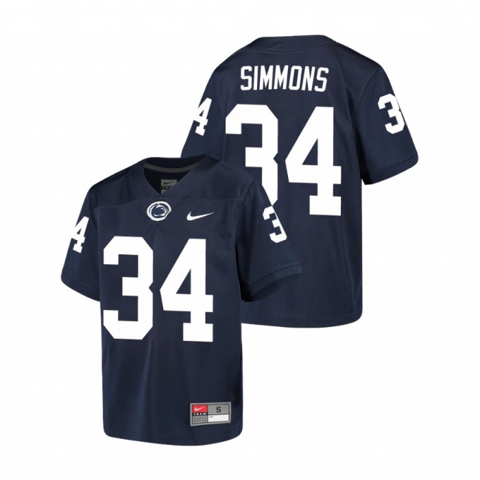 Penn State Nittany Lions Shane Simmons Alumni Jersey Youth Navy