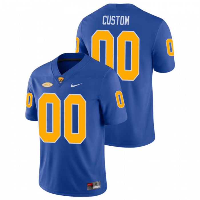 Pitt Panthers Custom College Football Game Jersey For Men Royal