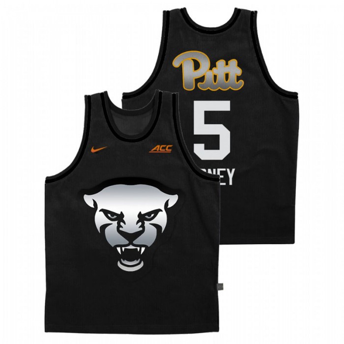 Pitt Panthers Steel City Au'diese Toney Panther Face Jersey Gray Men