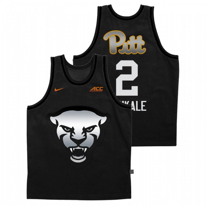 Pitt Panthers Steel City Femi Odukale Panther Face Jersey Gray Men