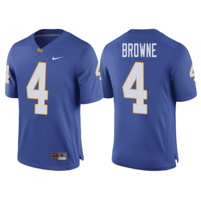 Max Browne Pittsburgh Panthers Royal Ncaa College Football 2017 Special Game Jersey