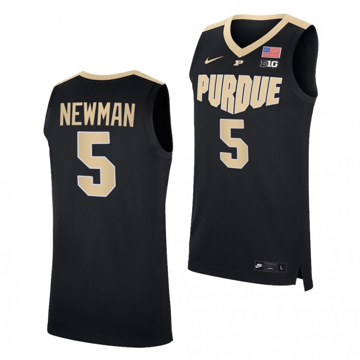 Brandon Newman Jersey Purdue Boilermakers 2021-22 College Basketball Replica Jersey-Black