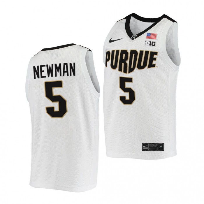 Brandon Newman Jersey Purdue Boilermakers 2021-22 College Basketball Replica Jersey-White