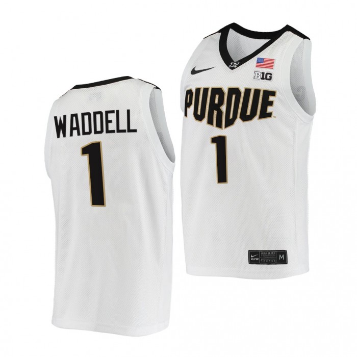 Brian Waddell Jersey Purdue Boilermakers 2021-22 College Basketball Replica Jersey-White