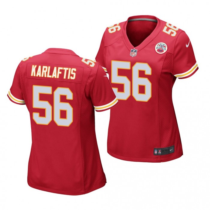 George Karlaftis #56 Kansas City Chiefs 2022 NFL Draft Red Women Game Jersey Purdue Boilermakers