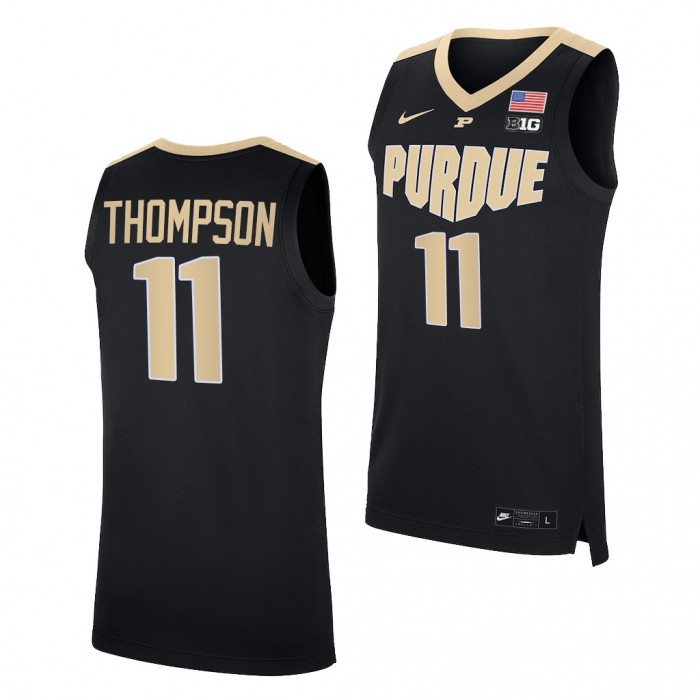 Isaiah Thompson Jersey Purdue Boilermakers 2021-22 College Basketball Replica Jersey-Black