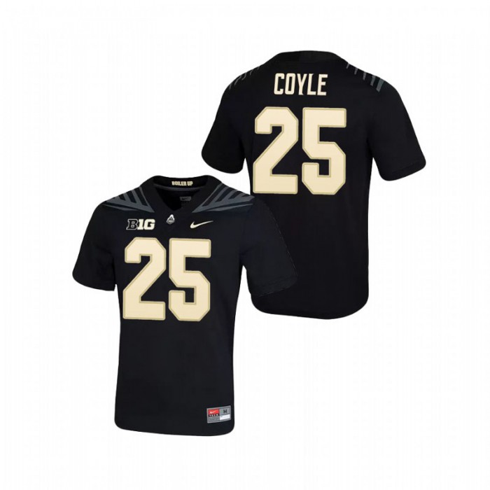 Tyler Coyle Purdue Boilermakers Game Black Football Jersey
