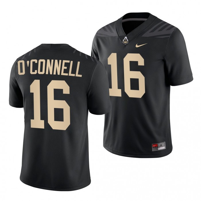 Purdue Boilermakers Aidan O'Connell College Football Jersey Black Jersey