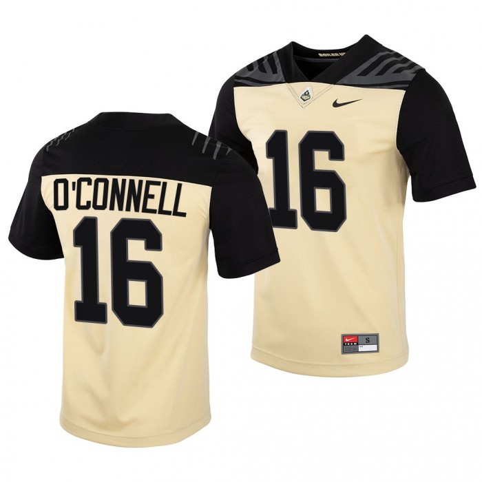 College Football Aidan O'Connell Purdue Boilermakers Vapor Untouchable Jersey Gold