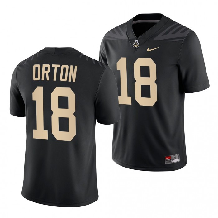 Purdue Boilermakers Kyle Orton College Football Jersey Black Jersey