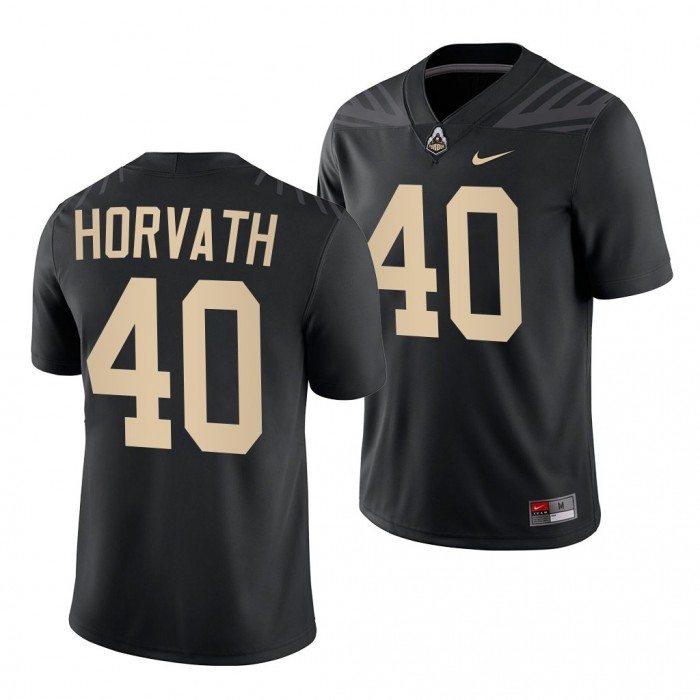 Purdue Boilermakers Zander Horvath College Football Jersey Black Jersey