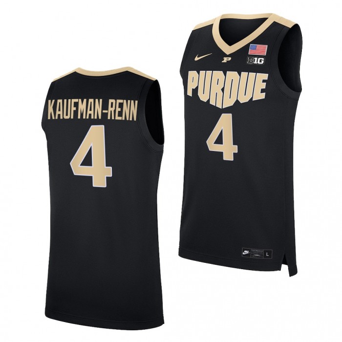 Trey Kaufman-Renn Jersey Purdue Boilermakers 2021-22 College Basketball Replica Jersey-Black