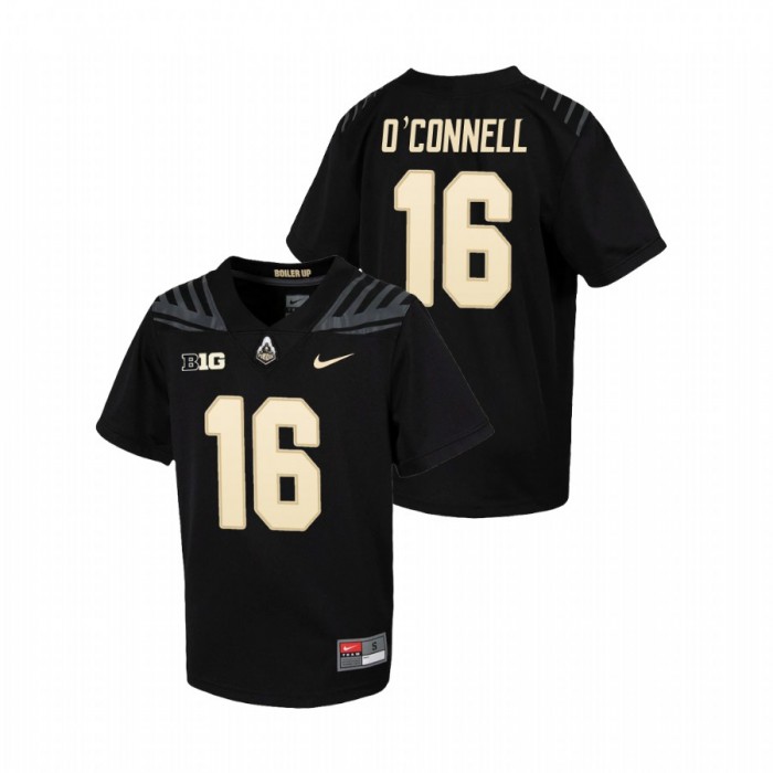Purdue Boilermakers Aidan O'Connell Untouchable Football Jersey Youth Black