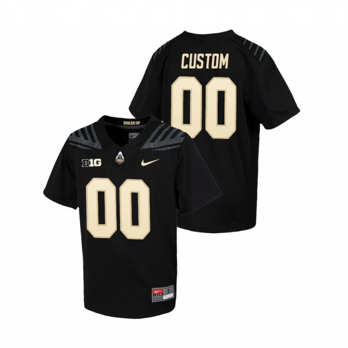 Purdue Boilermakers Custom Untouchable Football Jersey Youth Black