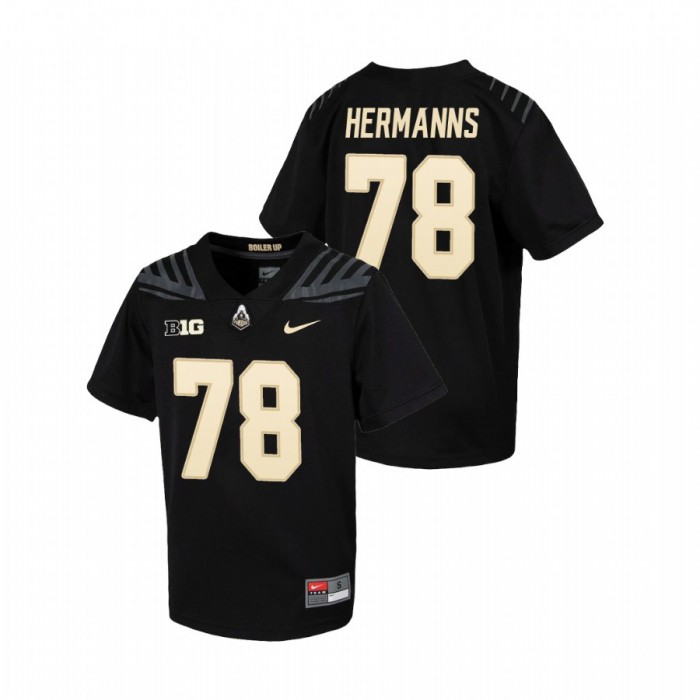 Purdue Boilermakers Grant Hermanns Untouchable Football Jersey Youth Black