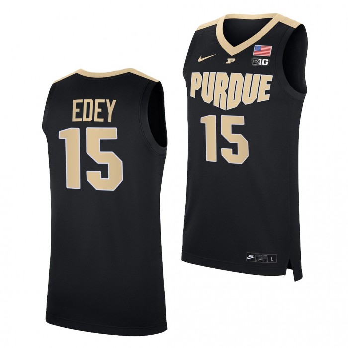 Zach Edey Jersey Purdue Boilermakers 2021-22 College Basketball Replica Jersey-Black